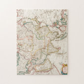 アジアの地図。ギヨームの地図と同じ ジグソーパズル (縦)