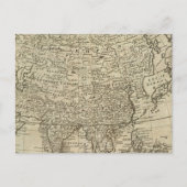 アジアの地図 ポストカード (正面)