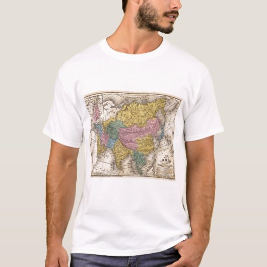 アジアの地図 Tシャツ (正面)