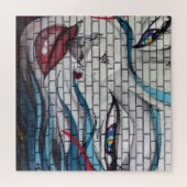 アジアの女の子のグラフィティ ジグソーパズル (横)