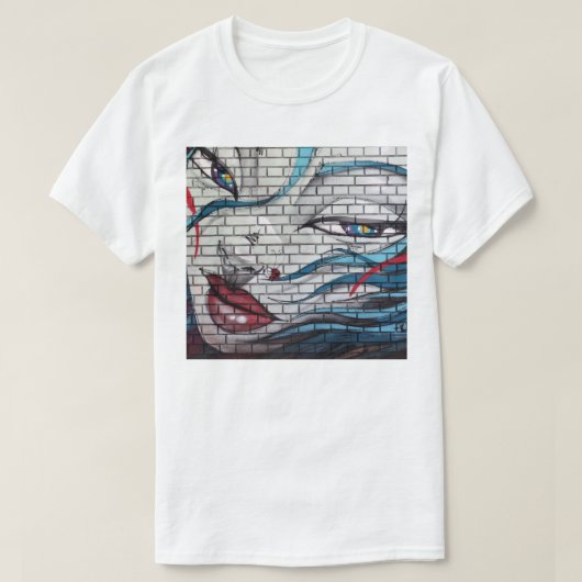アジアの女の子グラフィティ Tシャツ (デザイン正面)