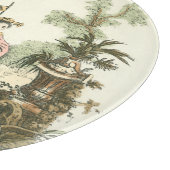 アジアの女性と動物の庭 カッティングボード (角)