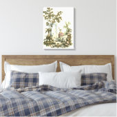 アジアの女性と動物の庭 キャンバスプリント (インサイチュ (寝室))