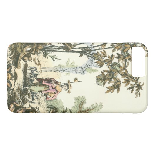 アジアの女性と動物の庭 Case-Mate iPhoneケース (裏面(横))