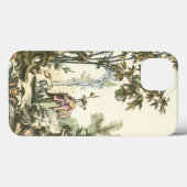 アジアの女性と動物の庭 Case-Mate iPhoneケース (裏面 (横))