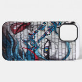 アジアの女性のグラフィティ iPhoneケース (裏面横)