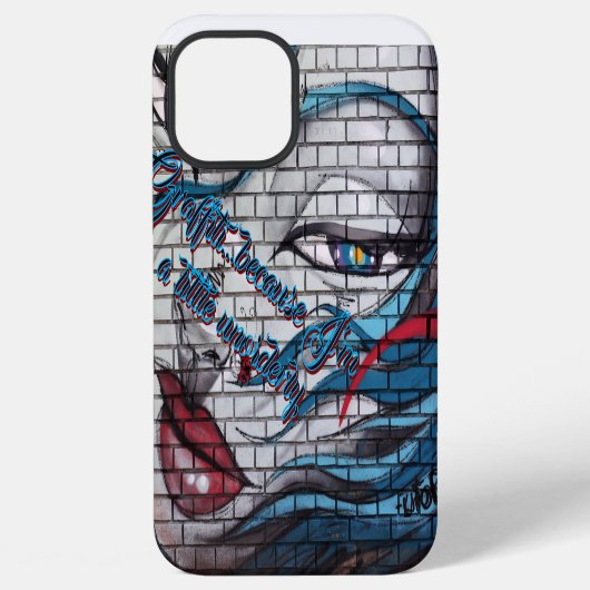 アジアの女性のグラフィティ iPhoneケース (裏面)