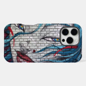 アジアの女性のグラフィティ iPhoneケース (裏面横)