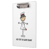 アジアの女性のナースクリップボード クリップボード (左)