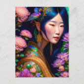 アジアの女神、ポストクロッシング ポストカード (正面)