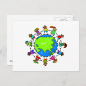 アジアの子供 ポストカード (正面/裏面)