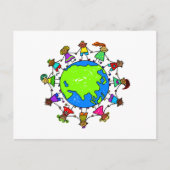 アジアの子供 ポストカード (正面)