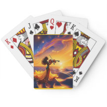 アジアの少女遊のバイオリン超現実的なシーン