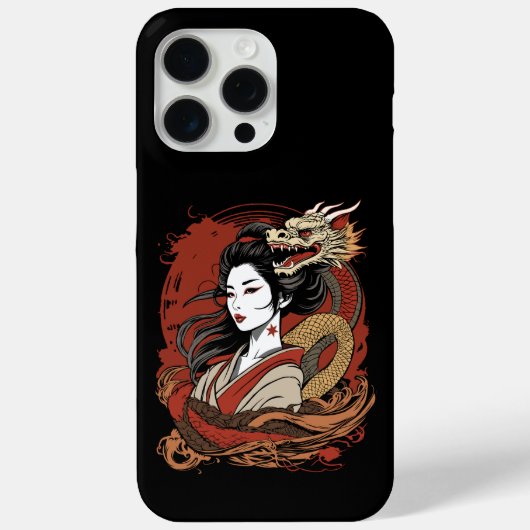 アジアの少女 | 中国のドラゴン Case-Mate iPhoneケース (裏面)