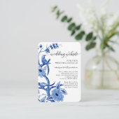 アジアの影響中国の不気味な青の白QR詳細 エンクロージャーカード (スタンド正面)