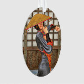 アジアの戦う女性 オーナメント (正面)