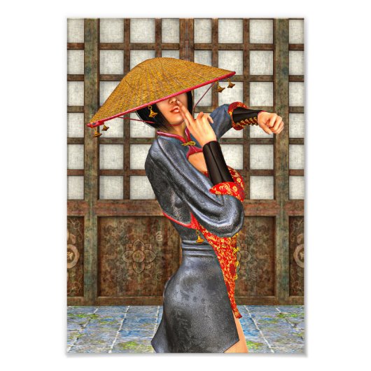 アジアの戦う女性 フォトプリント            (正面)