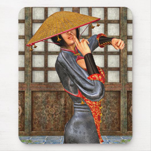 アジアの戦う女性 マウスパッド (正面)