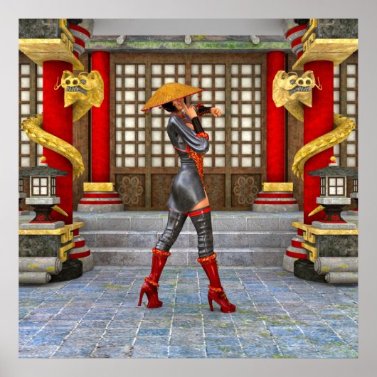 アジアの戦士の乙女 ポスター (正面)