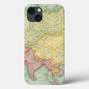 アジアの政治地図書の地図 iPhone 13ケース