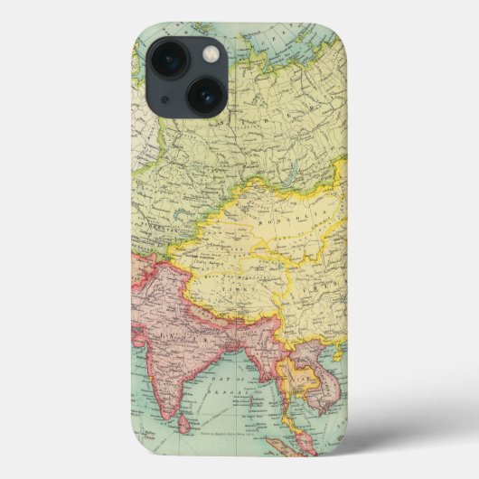 アジアの政治地図書の地図 Case-Mate iPhoneケース (裏面)