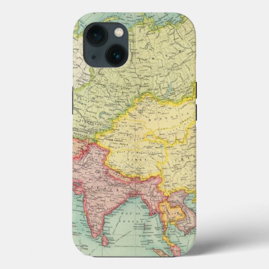 アジアの政治地図書の地図 Case-Mate iPhoneケース (裏面)
