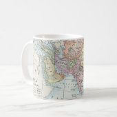 アジアの政治地図(1916年) コーヒーマグカップ (正面左)