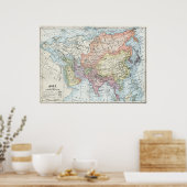 アジアの政治地図（1916年） ポスター (キッチン)