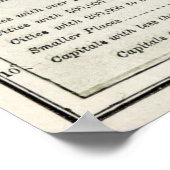 アジアの政治地図（1916年） ポスター (角)