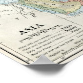 アジアの政治地図（1916年） ポスター (角)