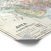 アジアの政治地図（1916年） ポスター (角)