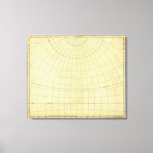 アジアの概要 キャンバスプリント (正面)