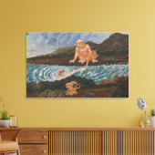 アジアの歴史に包まれたキャンバス キャンバスプリント (インサイチュ (リビング))