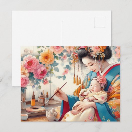 アジアの母15 ポストカード (正面/裏面)