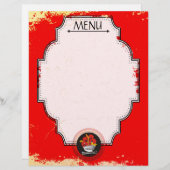 アジアの火箸メニューのレターヘッド (正面/裏面)