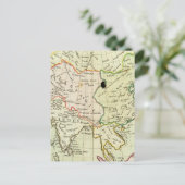 アジアの物理地図 ポストカード (スタンド正面)