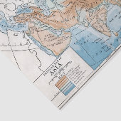 アジアの物理地図 (1916) 薄葉紙 (詳細)