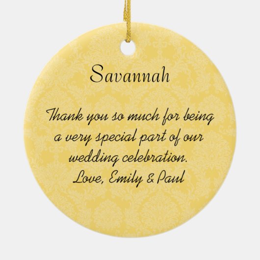 アジアの着物とバーデメイドの贈り物、珊瑚の変化 セラミックオーナメント (裏面)