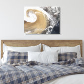 アジアの砂嵐が太平洋を横切る キャンバスプリント (インサイチュ (寝室))