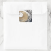 アジアの砂嵐が太平洋を横切る スクエアシール (バッグ)