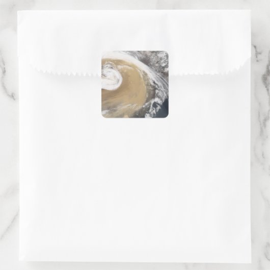 アジアの砂嵐が太平洋を横切る スクエアシール (バッグ)