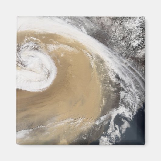 アジアの砂嵐が太平洋を横切る マグネット (正面)