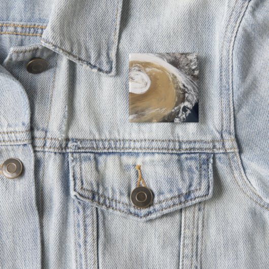 アジアの砂嵐が太平洋を横切る 缶バッジ (インサイチュ)