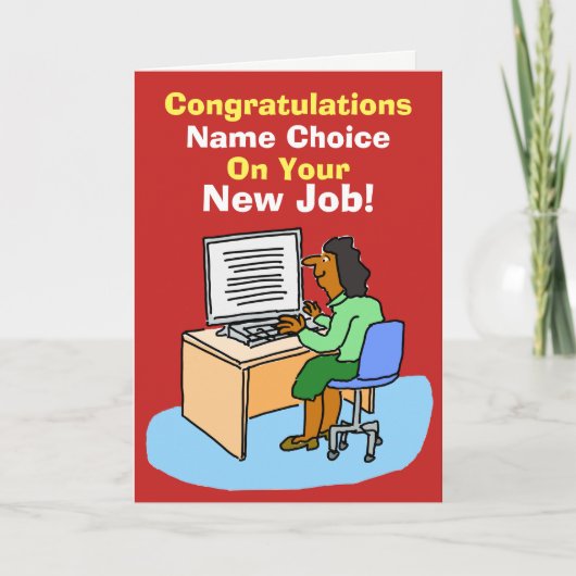 アジアの秘書またはアシスタント。新規ジョブ。 カード (正面)