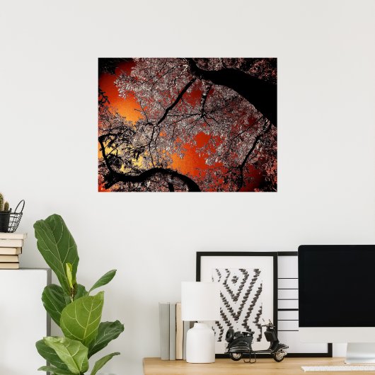 アジアの空 ポスター (ホームオフィス)