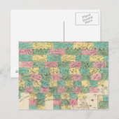 アジアの組立地図 ポストカード (正面/裏面)