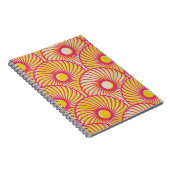 アジアの羽、オレンジ色の赤はかりで測、シームレス。 ノートブック (右側)