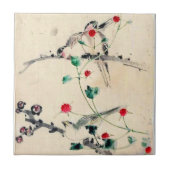 アジアの花 タイル (正面)