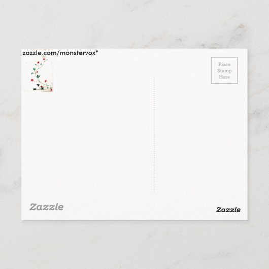 アジアの花 ポストカード (裏面)