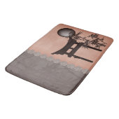 アジアの茶色の鳥居竹の月のデジタルアート バスマット (アングル)